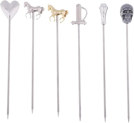 Amazon カクテルピン ステンレス バー カフェ 6本セット フルーツピック おしゃれ ギフト 高級感 耐久性 バーセット オンライン通販