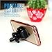 Car Mount, Kawany [Air Vent Magnetic] Car Mount Holder for Phones [Hexa Neodymium Core] Car Mount Phone Holder for Galaxy S7 S6 Edge Note 5 4 LG G5 G4 iPhone 6 6S SE Plus Nexus 5X 6P More - Black
