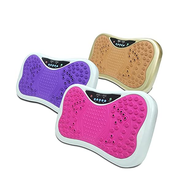 Fitness-Plate-Vibration-PlateSlim-Power-Plate-Home-Workout-TrainerStanding-slimming-machine-body-shaking-machine-Pink Fitness Plate Vibration Plate,Slim Power Plate Home Workout Trainer,Standing slimming machine, body shaking machine-Pink