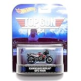 Hot Wheels 'Top Gun' Kawasaki Ninja GPZ 900R 2015 Retro Series 1/64 Die Cast Motorcycle Vehicle