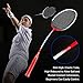 Oppum Carbon Fiber Professional 2 Player Badminton Racquets Set Super Lightweight Badminton Rackets Including 2 Rackets/1 Carrying Bag/2 Overgrips