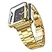 Apple Watch Case, Imymax Ultra-Thin PC Plating Bumper Frame iWatch Protective Cover Case for Apple Watch Series 1 All Version - Gold 42mm