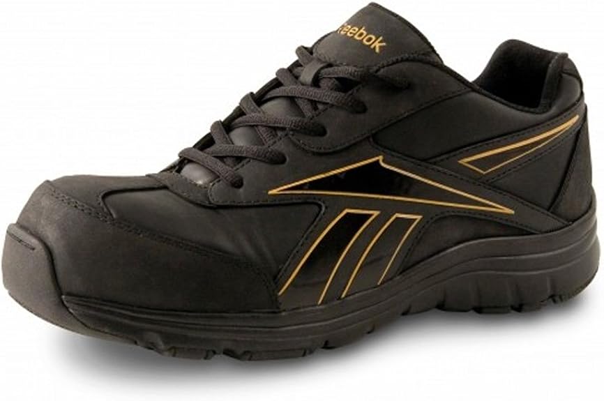 Reebok Safety Shoes S3 Senexis L1 Metal Free Black/Orange Amazon.co.uk