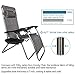 Bonnlo Oversized Zero Gravity Chair, Outdoor Patio Lounge Chair, Adjustable Folding Office Reclining Chairs with Cup Holder and Headrest for Beach Garden