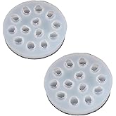 2Pcs White Molds for Cupcakes Topper Decorating Blueberry Raspberry Icecube Silicone Molds, Fondant Cake Decorating,Baking Tools, Chocolate Candy Making Supplies