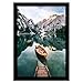 Americanflat 12x18 Poster Frame in Black - Composite Wood with Shatter Resistant Glass - Wall Mounted Horizontal and Vertical Formats