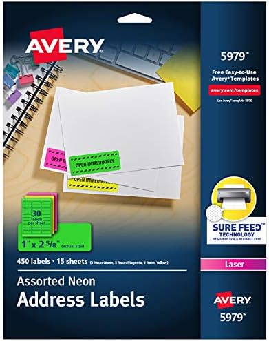 neon address labels