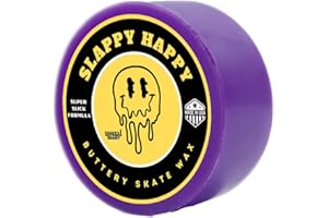 Slappy Happy Skateboard Wax – Super Slick Formula for Smooth Grinds & Slides | Skate Wax for Curbs, Ledges & Rails | Colored Wax for Skateboards, Cruisers & Scooters | Affordable, Made in USA
