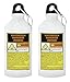 ThisWear Science Teacher Appreciation Gifts for Women Dihydrogen Monoxide Warning Label 2-Pack 20oz Aluminum Water Bottles with Carabiner Clip & Sport Top