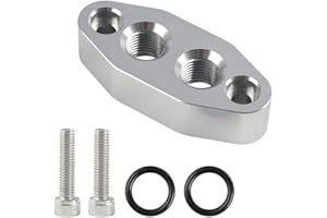 Topteng Oil Cooler Adapter -6AN ORB Oring In/Out Port Plate LS1 LM7 LR4 LQ4 LS6 L59 LQ9 LM4 L33 LH6 L92 L76 LY2 LY5 LY6 LC9 L