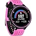 Feskio Accessory Air Hole Style Soft Silicone Replacement Strap Watch Band With Tools Designed for Garmin Forerunner 220/230/235/630/620/735XT Sports GPS Running Watch Strap