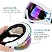 ELECOOL Ski Goggles 2 Packs with Wind Dust UV 400 Protection for Teens Kids Adults