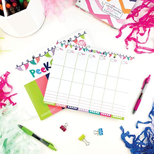 image for Denise Albright Weekly Planner Pad with Daily Vertical Layout and Tear