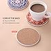 LIFVER Drink Coasters, Mandala Style Absorbent Coaster Sets, Avoid Furniture Being Scratched and Soiled, Suitable for Kinds of Cups, 4 Inches, Set of 6