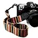 Wannabuy Camera Soft Bohemia Shoulder Neck Universal Camcorder Belt Strap Vintage Antislip Belt for All DSLR Camera Canon Nikon Sony Pentax Fujifilm Colorful