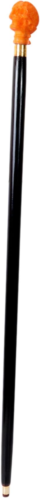 Hashcart Walking Stick in Rose Wood with Skeleton Designed Handle for Senior Citizen - 37 Inch