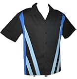 Designs by Attila Mens Leisure Bowling Shirt, 50's Style. Big & Tall Sizes