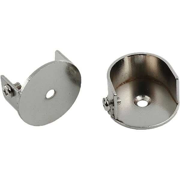 Magideal 2x Recess Bracket Curtain Rail Support Curtain Pole