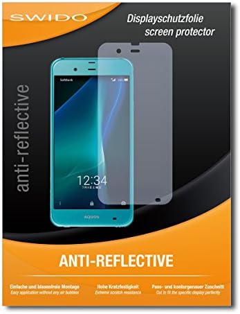 2 x SWIDO® Screen Protection Film Sharp Aquos XX3 Screen Protection "AntiReflex" anti-glare