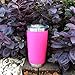 CHILLOUT LIFE 20 oz Stainless Steel Tumbler with Lid - Double Wall Vacuum Insulated Coffee Mug with Splash Proof Lid and Straw for Hot & Cold Drinks, Pink Tumbler