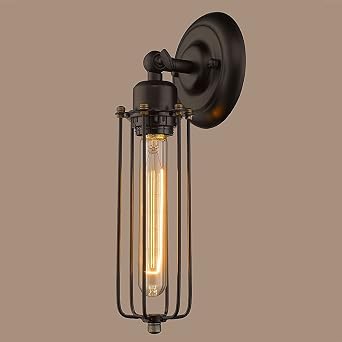 Claxy Wandlampen Industrie Design Wandleuchten Draht Kafig E27