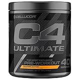 Cellucor C4 Ultimate Pre Workout Powder with Beta Alanine, Creatine Nitrate, Nitric Oxide, Citrulline Malate, Energy Drink Mix, Orange Mango, 40 Servings