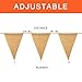 ThxToms [15 Pcs] Burlap Banner, DIY Party Decor for Birthday, Wedding, Baby Shower and Graduation, 14ft