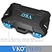 VKO Memory Card Case,Memory Card Holder,SD Card Case,SD Card Holder,CF Card Case,CF Card Holder,SDHC SDXC Micro SD Card Case Holder Protector Organizer Box with Carabiner for 4 CF/8 SD/12 MSD Cards