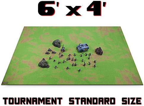 Large 6ft x 4ft Role Playing Open Field Battle Gaming Mat with 5 Bonus Dice- Choose Style!