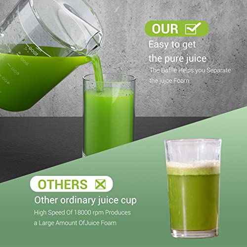 EASEHOLD Upgraded Juicer Machine, Centrifugal Juice Extractor for Vegetable and Fruit, AntiDrip