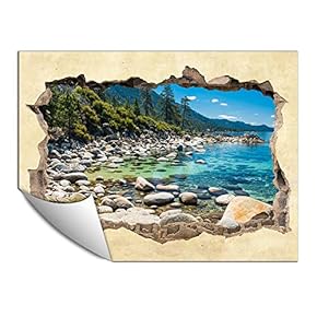 Wall Paper Small Wall Mural Creative 3D Photo Wall Art Removable Wall Decoration for Bedroom Living Room - 24x32 inches