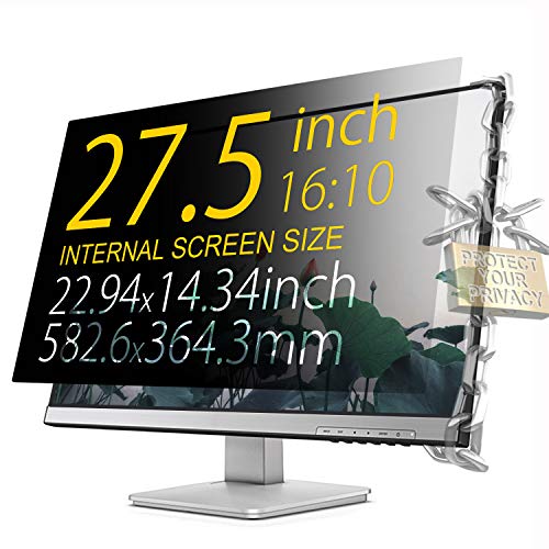 Xianan Protect Computer Privacy – 27.5 Inch 16:10 Aspect Ratio Computer Privacy Screen Protector for Widescreen Monitor – Anti-Glare & Privacy Filters