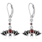 925 Sterling Silver Bat Earrings for Women Halloween Dangle Earrings Jewelry Gifts for Women