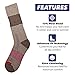 Fit Spirit 3 Pairs Wool Blend Hiking Trekking Work Crew Socks - Choose Your Color