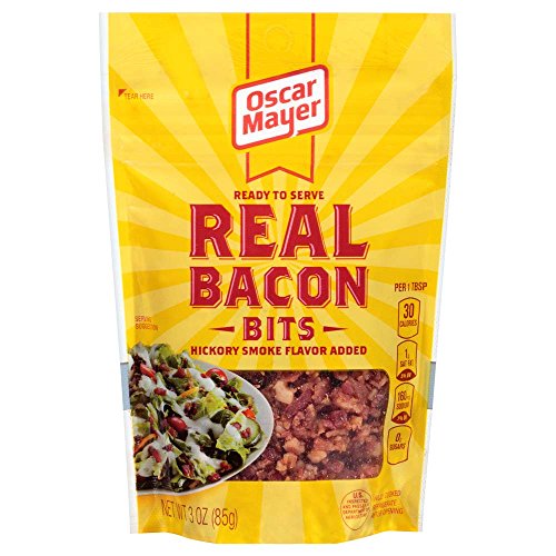 Oscar Mayer Real Bacon Bits, Hickory Smoked, 3 Ounce Bag (Pack Of 12