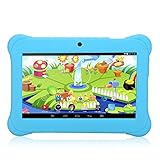 iRULU BabyPad Y1 7 Inch Android Tablet for Kids, with Games, Dual Cameras, Wi-Fi, Google Play Store, Children World, 1024600 HD Resolution, 1GB RAM, 8GB Storage (Blue)