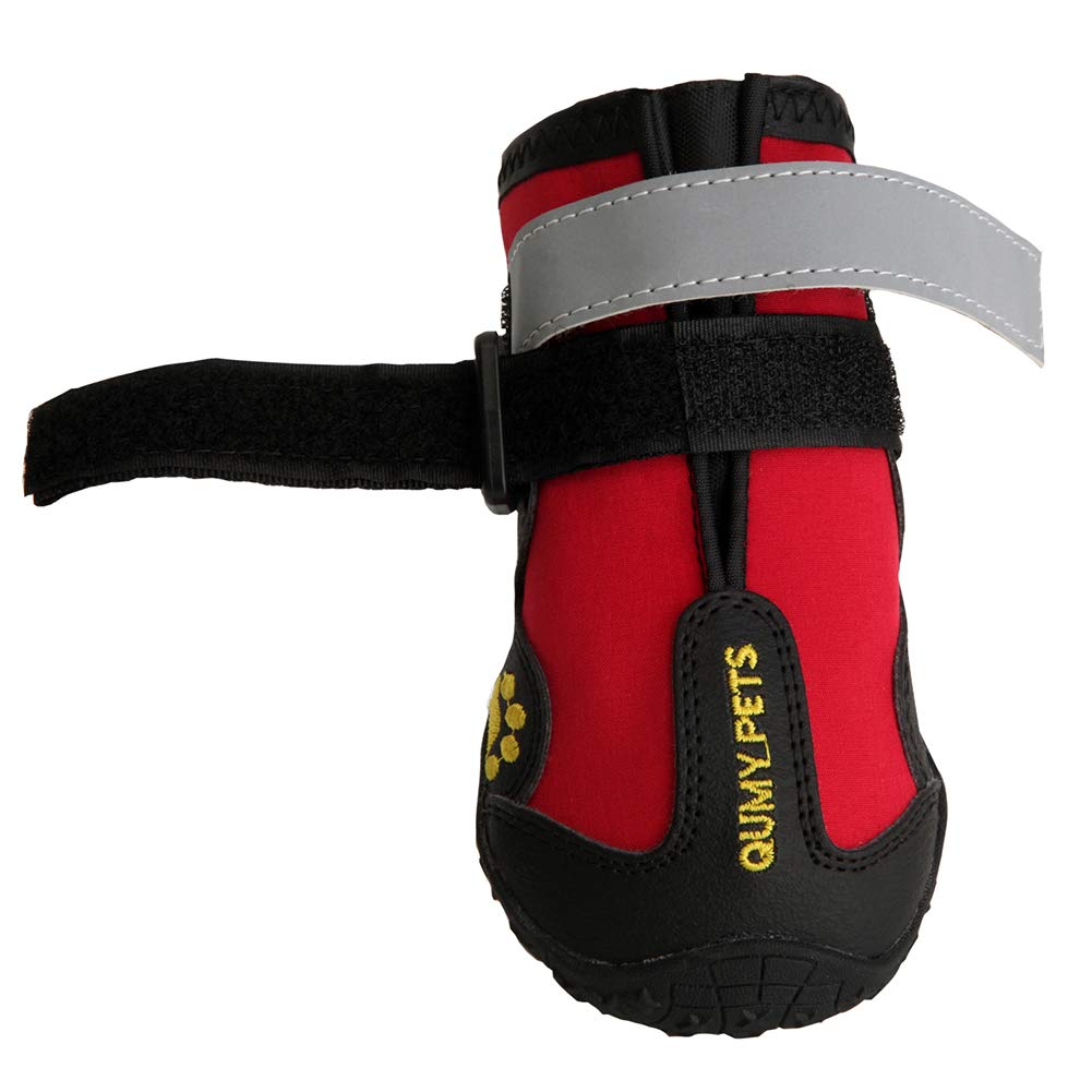 QUMY Dog Shoes for Medium Large Breed Dogs Boots Rugged Non Slip with