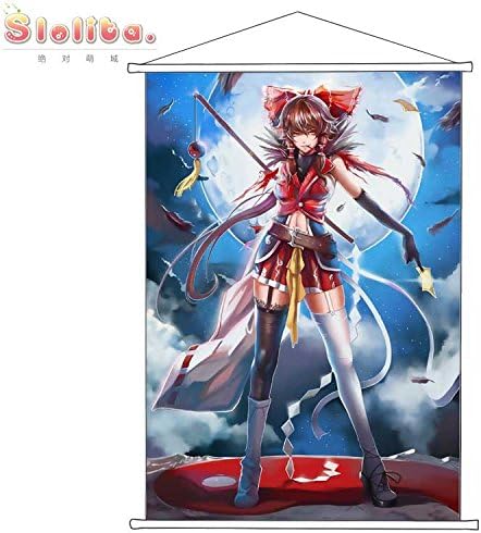 Amazon タペストリー 東方project 博麗霊夢 ポスター 掛ける絵 巻物 軸物 アニメ おしゃれ 萌え Gh0240 100cmx70cm アニメ 萌えグッズ 通販