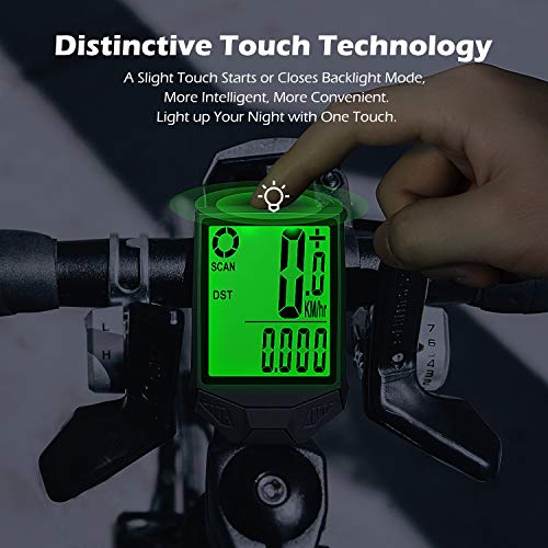 PRUNUS Bike Speedometer and Odometer Wireless Waterproof Bicycle