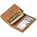 RFID Blocking Credit Card Holder Leather ID Case for Men Pabin (Brown)