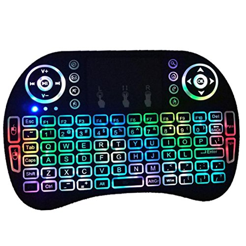 Mchoice Backlight 2.4G Mini Wireless Keyboard Air Mouse Touchpad For Android Smart TV Box PC