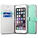 Spigen Wallet S iPhone 6 Plus Case with Foldable Cover and Kickstand Feature for iPhone 6S Plus/iPhone 6 Plus - Mint