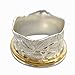 Sterling Silve Meditation Spinning Ring Raised Leaf Pattern (Style# US19)
