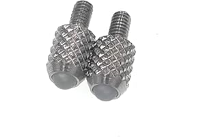 SUXING Contact Points for Dial Indicators Linear Gage Indicator Plastic Steel Ball Tips 2 Pieces M2.5 Thread Shank 5mm Diameter 7.3mm Length (Plastic Steel Ball tip)