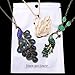 JEWELRIESHOP Retro Peacock Crystal Necklace Pendant Jewelry Vintage Style