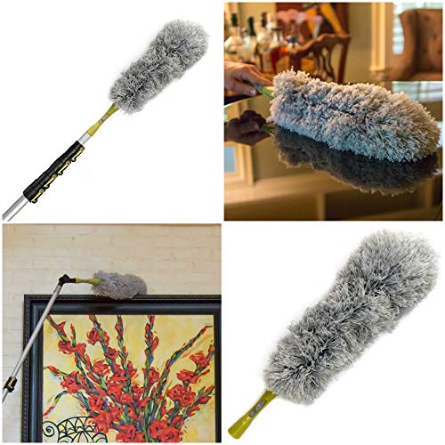 DocaPole 730 Foot Extension Pole + Microfiber Feather Duster // High