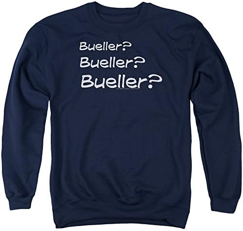 Ferris Bueller Bueller? Mens Crewneck Sweatshirt Navy Xl