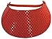 Coil Foam Visor Red Sequin Red Hat Ladies