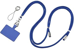 1Pcs Blue Phone Lanyard for Women & Men - Adjustable, Stylish Crossbody/Neck/Wrist Styles, Premium Anti-Loss Clip, Elegant Sp