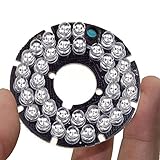 HonYan 2PCS 36 LEDs 940nm Red IR Infrared Board 90 Degree Round Plate